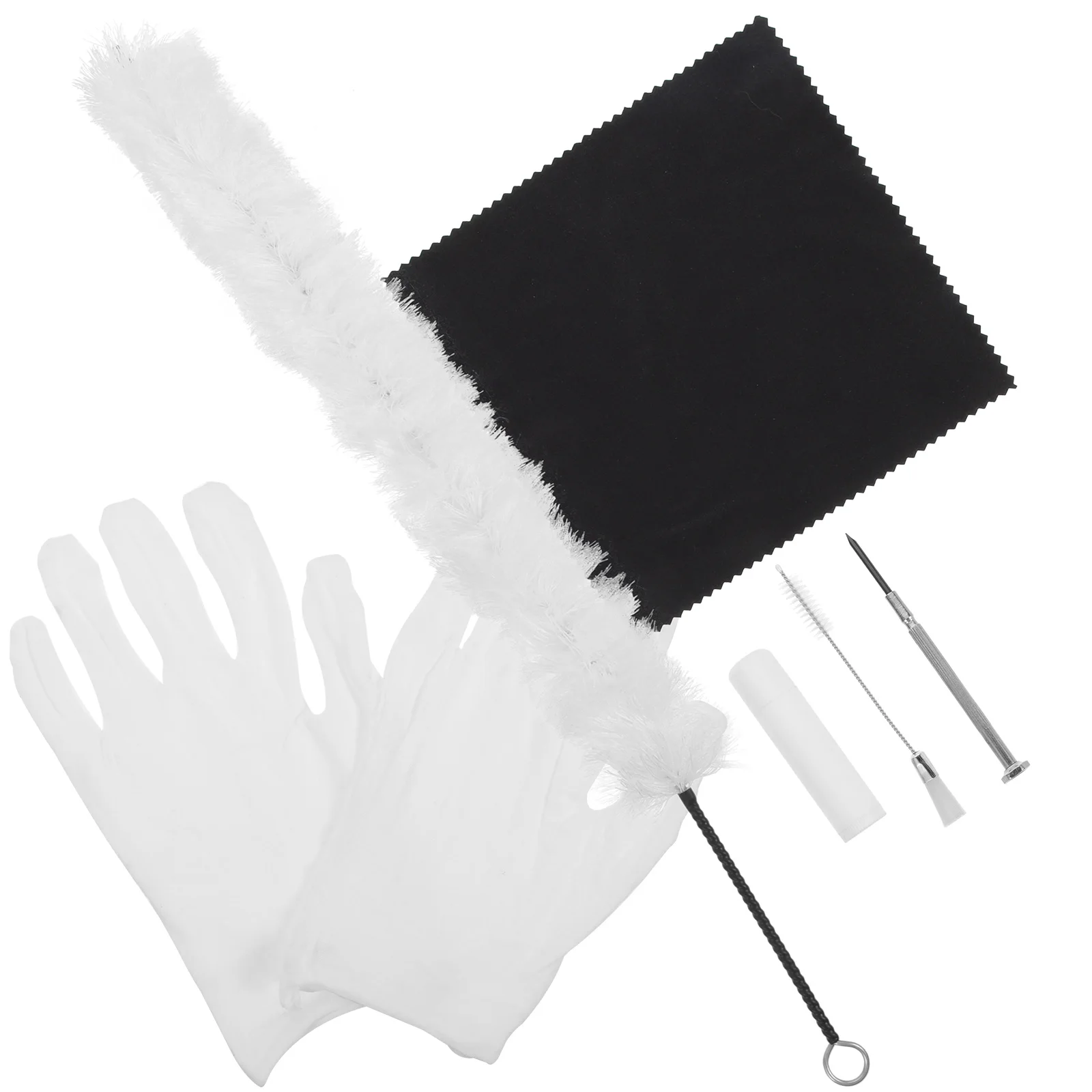 

Cleaning Cloth Tools Flute Brush Saxophone Materials Care Kit Nylon Maintenance Solution
