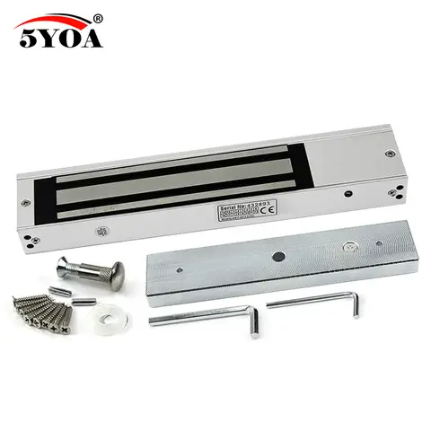 DC12V 전자기 잠금 장치 – 180kg (350lbs) 유지력 전자 문짝 접근 제어 시스템 (5세 이하 적합)