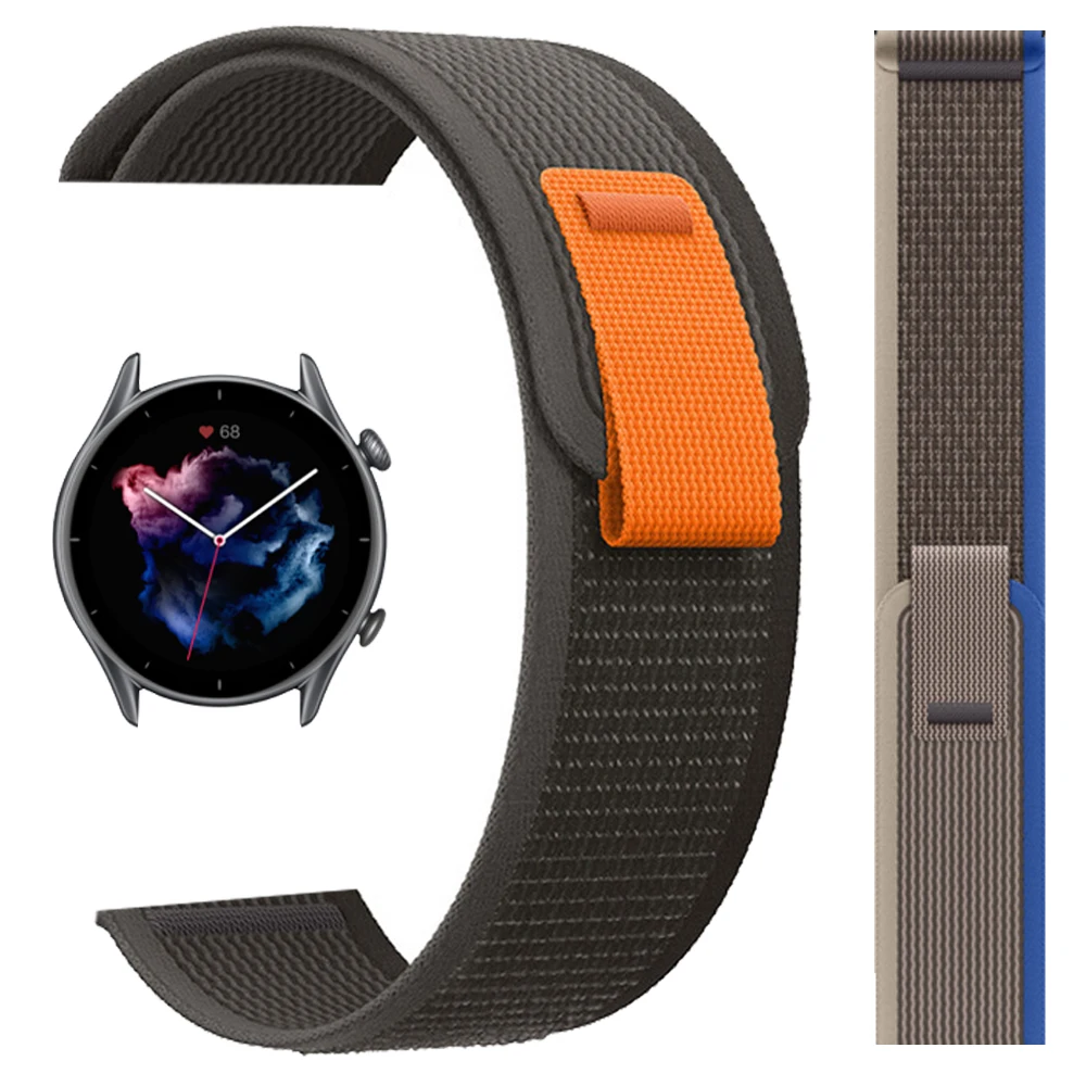 

Trail Loop Watchband for Huami Amazfit GTR 3 Pro GTR3/GTS 3 GTS3 Nylon Strap for Amazfit GTR2 GTS 2 2e Mini Bip Band Bracelet