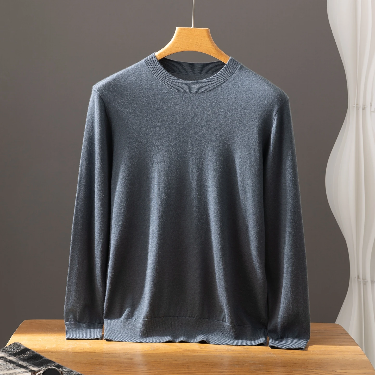 High Quality Men 100% Cashmere Sweater O-Collar Pullovers Autumn Winter Smart Casual worsted Cashmere Knitwear Luxury Tops