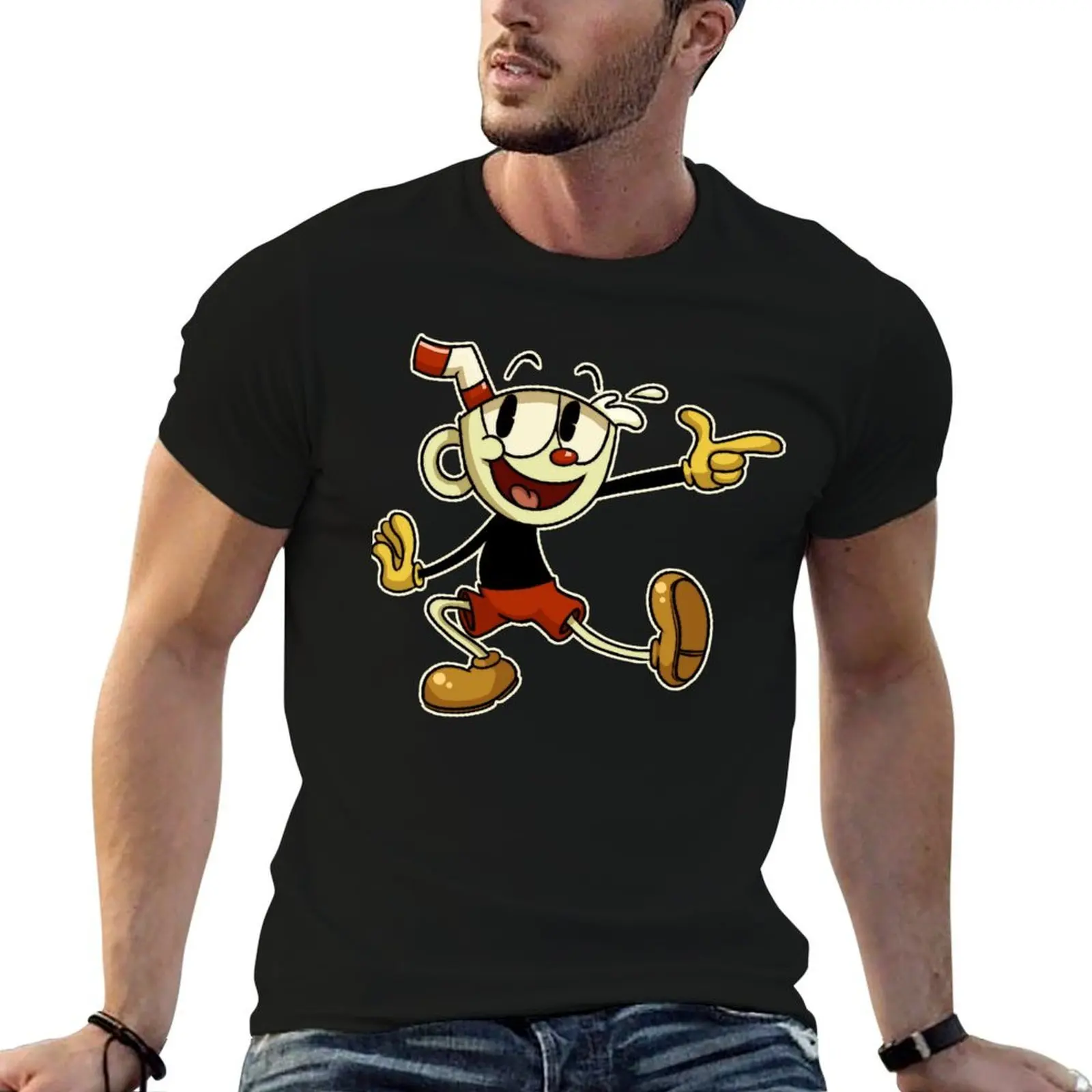 

Cuphead , cuphead, cuphead and mugman, cuphead game, cagney carnation, cagney carnati T-Shirt