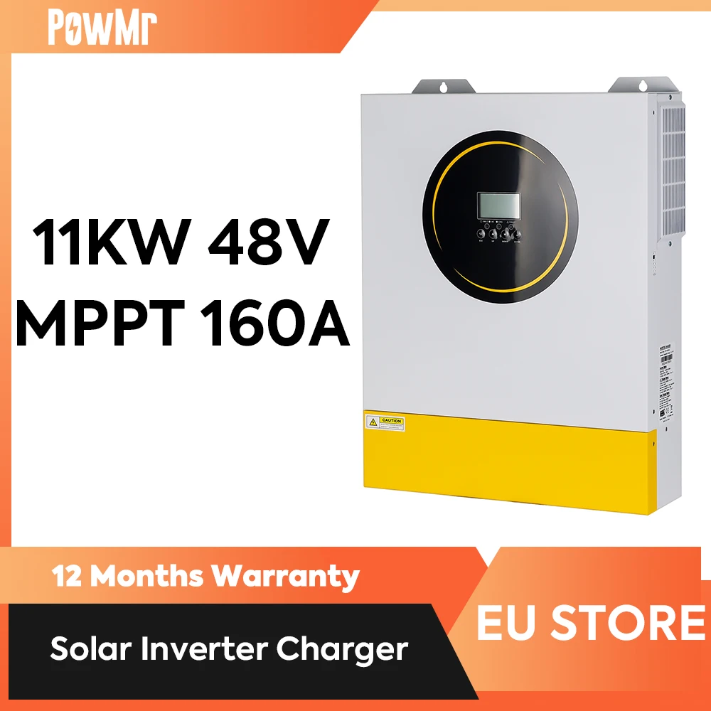 11KW 48V Hybrid Solar Inverter MPPT 160A Solar Inverter Max PV Input 500V Dual PV Input AC Output