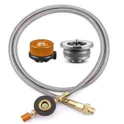 Outdoor Camping Stove Butane Gas Adapter Split Stove Converter Connection Hose for Cooking Picnic Accessories Equipment