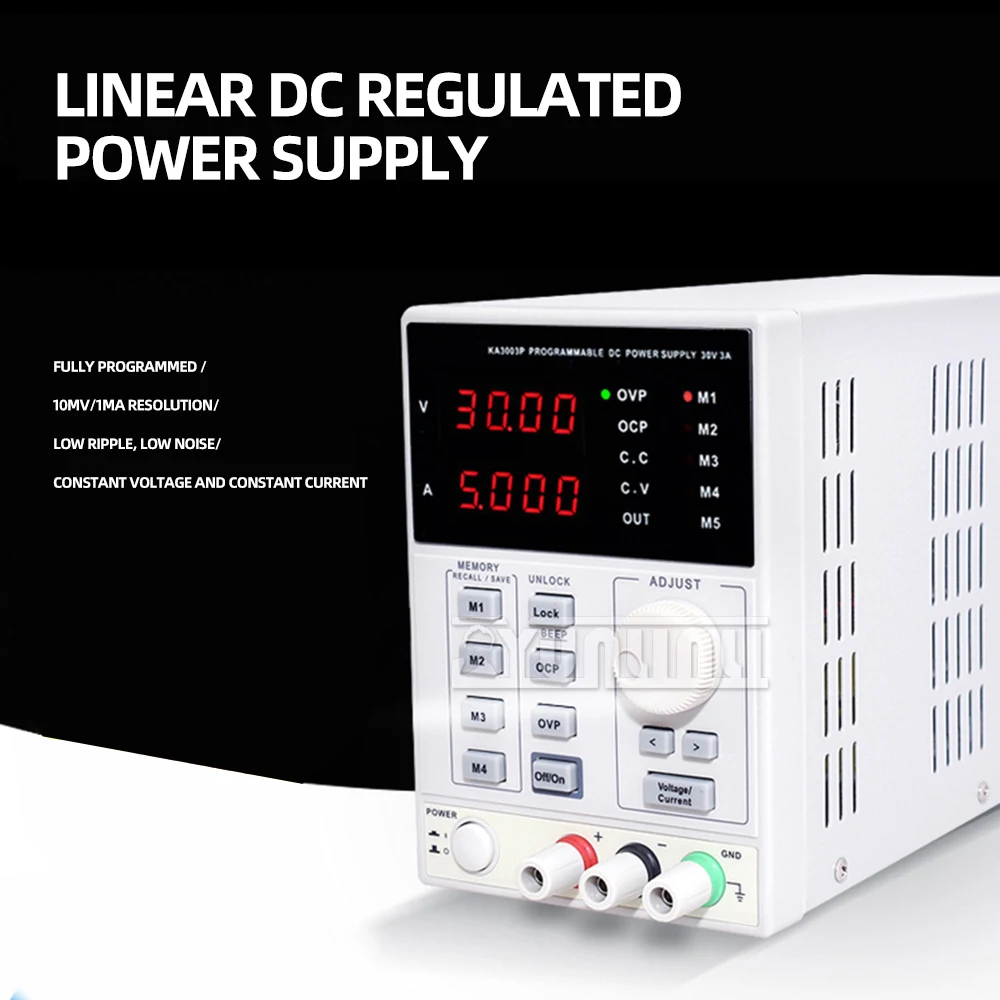 Adjustable Precision Digital Programmable Laboratory Switching DC Power Supply 30V 5A  3A 90w 150w