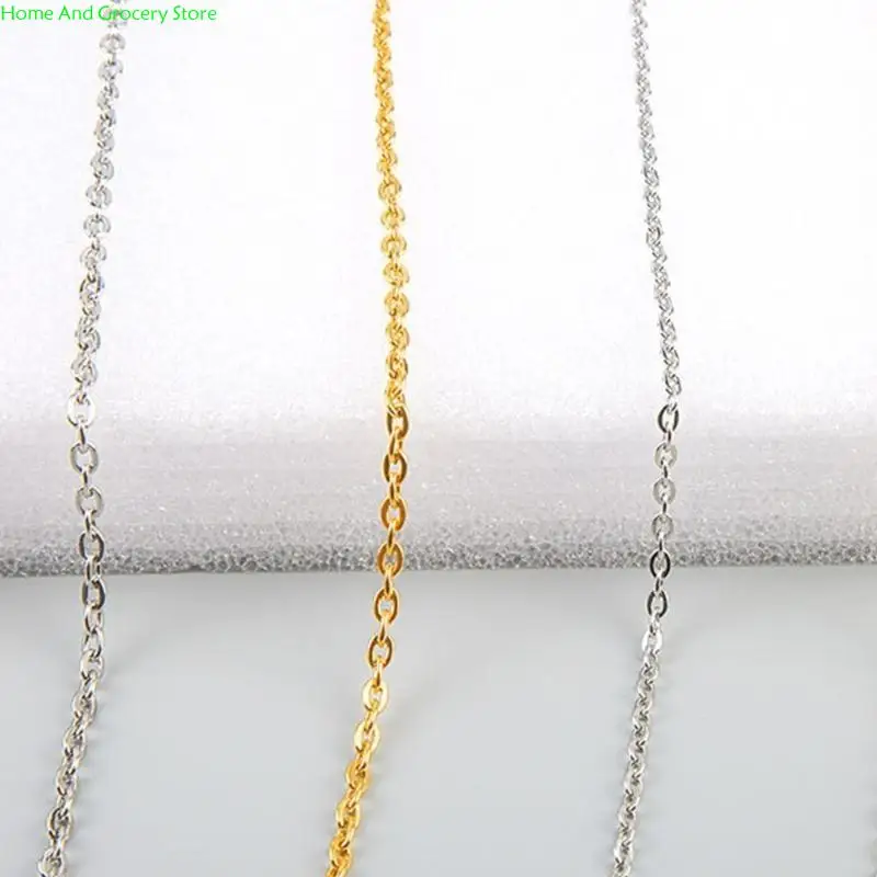 0xxa 65.61feet سلسلة المجوهرات سلسلة سلسلة 0.25-1mm من الفولاذ المقاوم للصدأ لصنع المجوهرات صنع سلسلة DIY #4