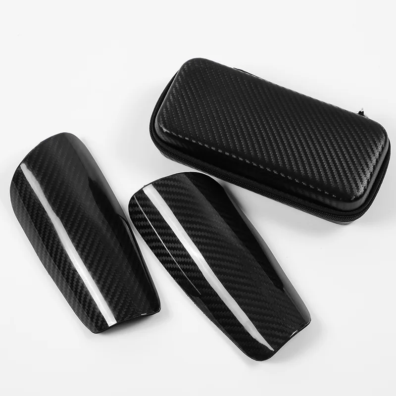 Loogdeel Carbon Fiber Soccer Shin Guards,with Portable Carrying Case,Super Strong,Shock Resistance,Suitable for Adult,Youth,Kid