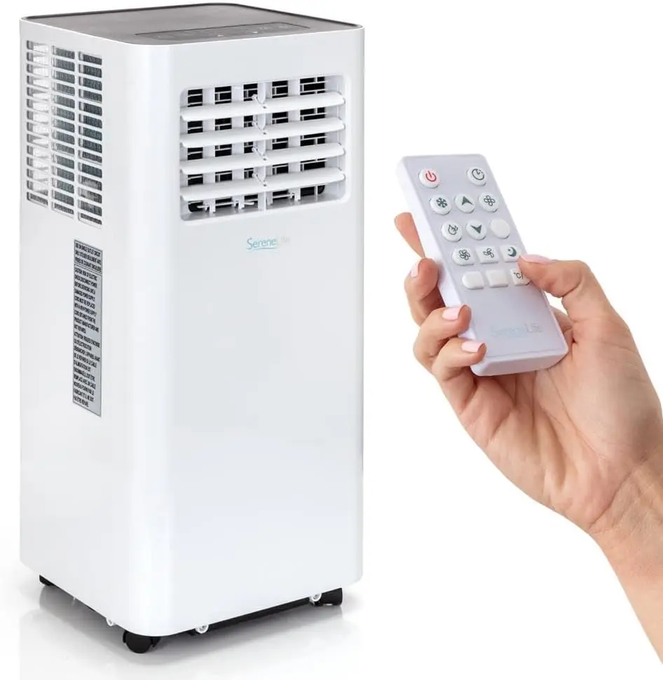 

Small Air Conditioner Portable 8,000 BTU with Built-in Dehumidifier - Portable AC unit for rooms up to 350 sq ft - WiFi app