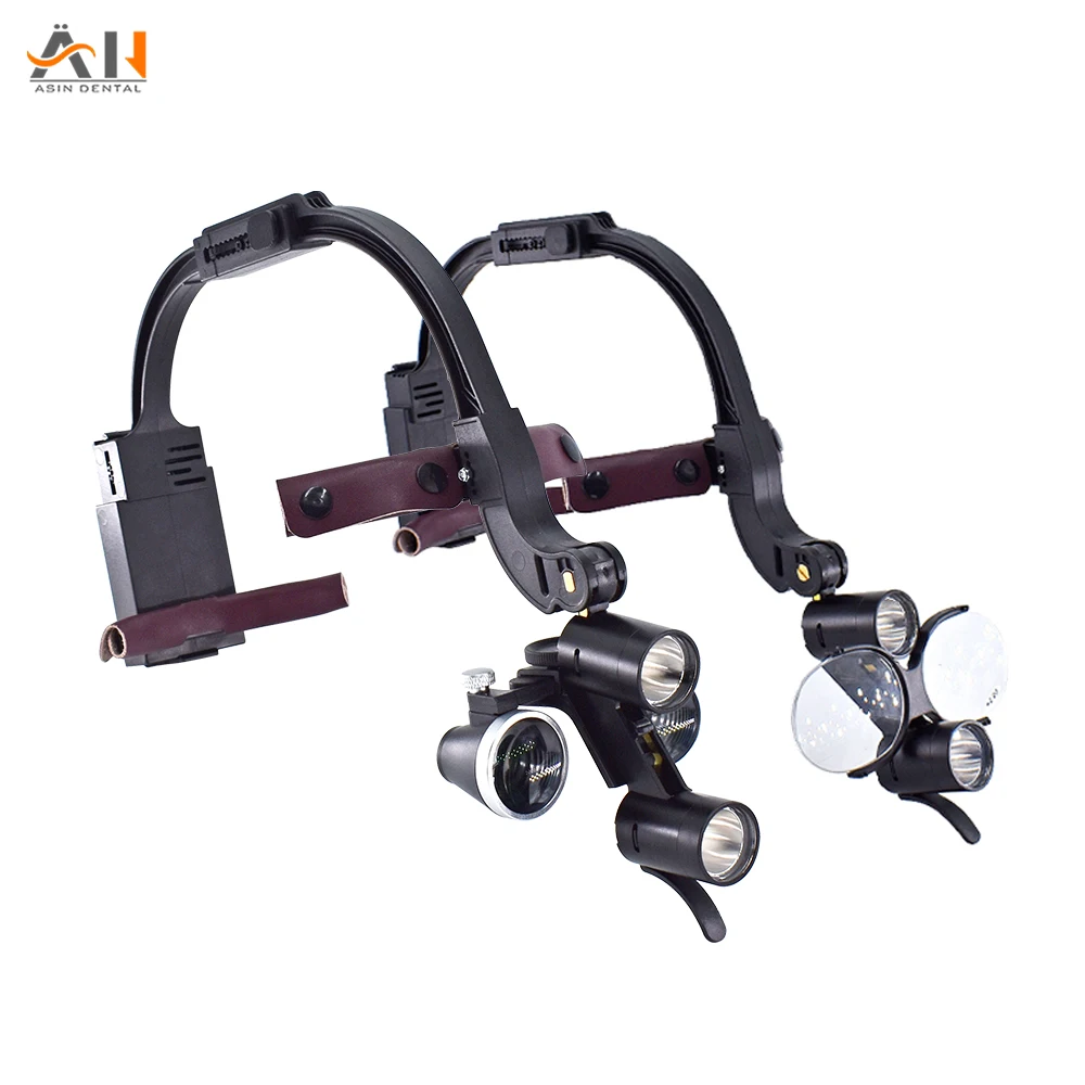 

2.5X 3.5X 420mm Dental Binocular Loupes 5W Focusing LED Light Medical Headlamp Dentisit Surgical Headlight Lab Equipment