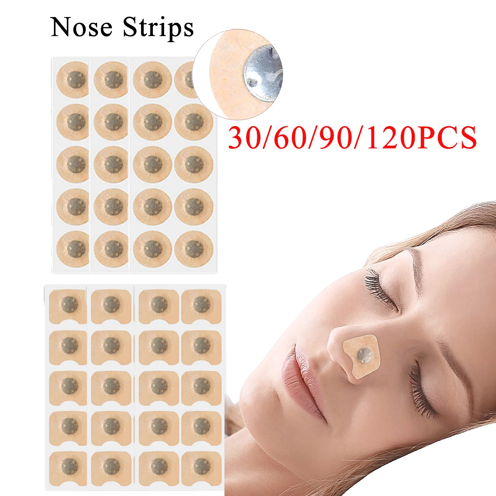 

Nose Breath Patch Magnetic Suction Iron Nasal Strips Increase Air Improve Sleep Quality Reduce Snoring Tools Anti-Snoring