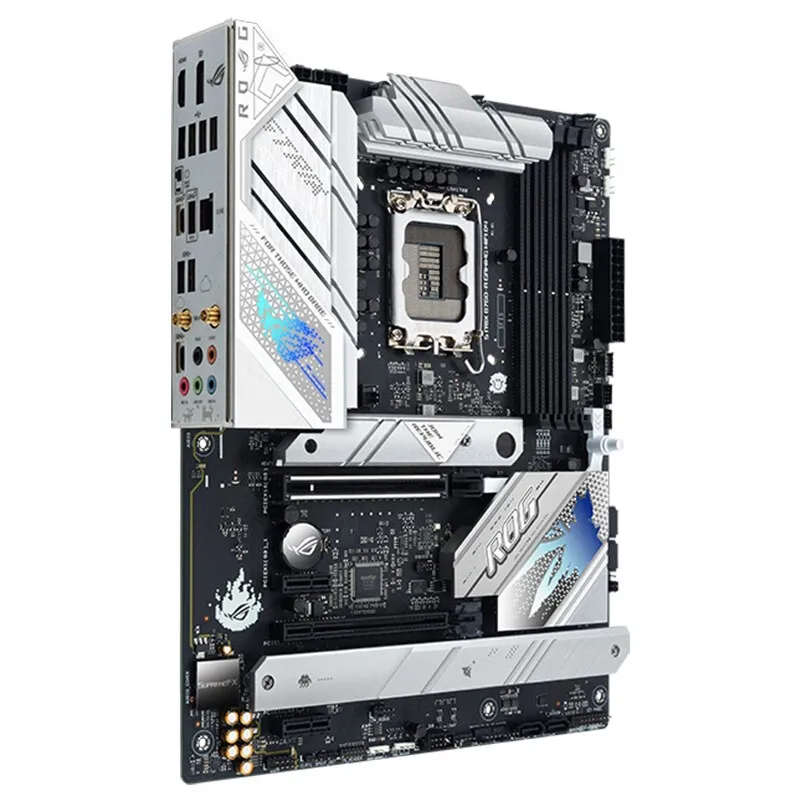 Asus-ROG STRIX B760-A Placa-mãe Gaming, Soquete WiFi D4, LGA1700 para 12th e 13th Gen Core, CPU i5, i7, i9, Intel B760, Novo, Branco