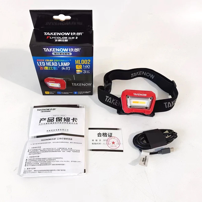 TAKENOW Led Headlamp Headlight Flashlight Torch USB Rechargeable Head Lamp for Car Inspection Polishing Finishing Camping Portab