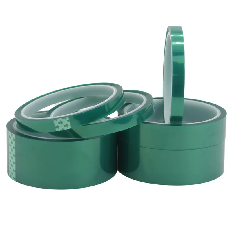 

Green Polyester Hi-Temp Masking Tape PET Tape With Silicone Adhesive, Ideal For Painting, Powder Coating, Circuit Boards