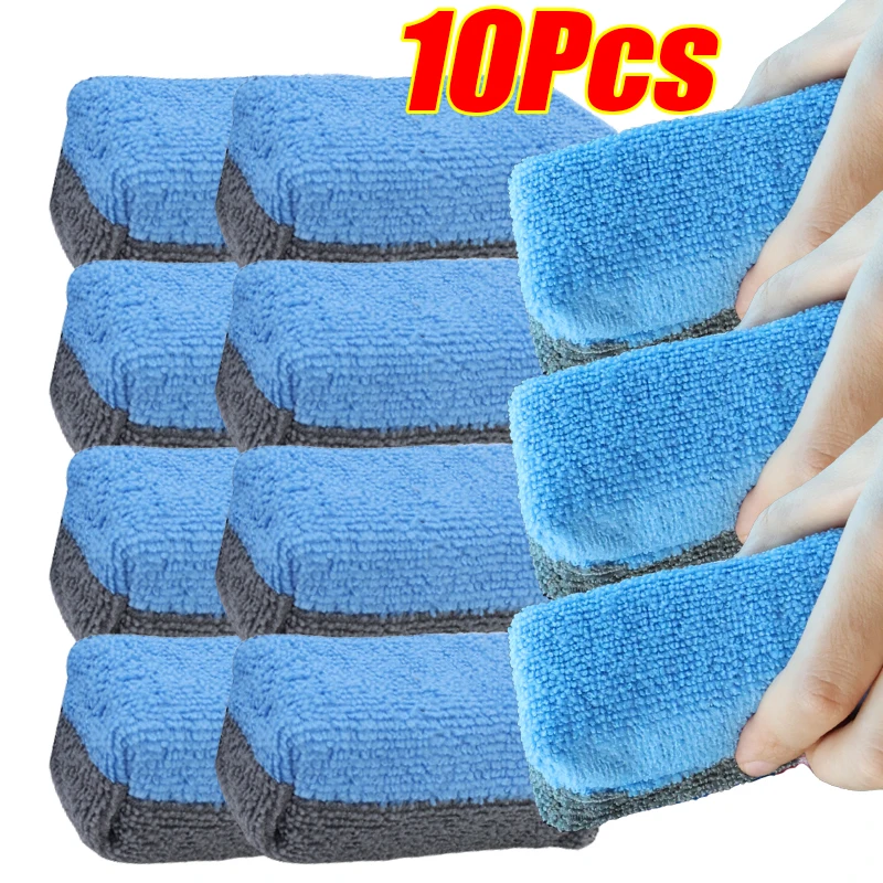 

Автомобильный аппликатор из микрофибры, губки, полотенце из блочного волокна, ткань для мытья автомобиля, губка для чистки вощения, полировка кристаллов, губка для краски, 1-10 шт.