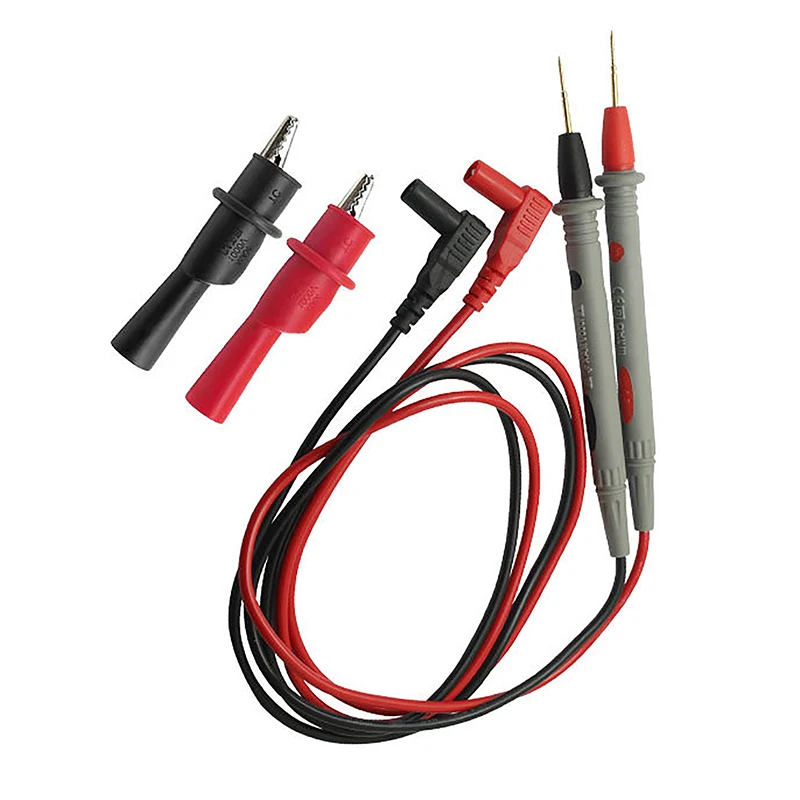 2Pcs/Set Universal Needle Silicone Wire gold-plate Tip Probe Test Leads Pin  Digital Multimeter Tester Lead Probe Wire Pen Cable