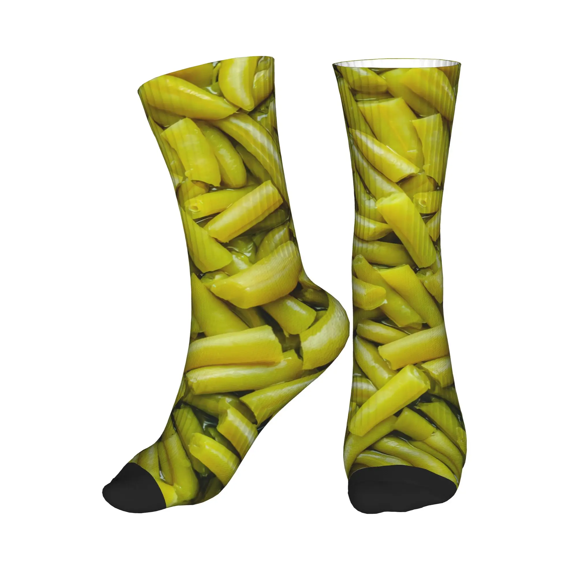 

Носки Green Beans Healthy Food Dress Socks, мужские и женские, теплые, модные, оригинальные, повседневные носки.