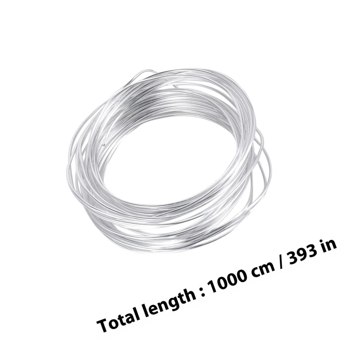 Alambre de hierro blando plateado, 2 tamaños, aluminio flexible para marco de escultura artesanal, accesorios de molde, joyería, 1 ud.