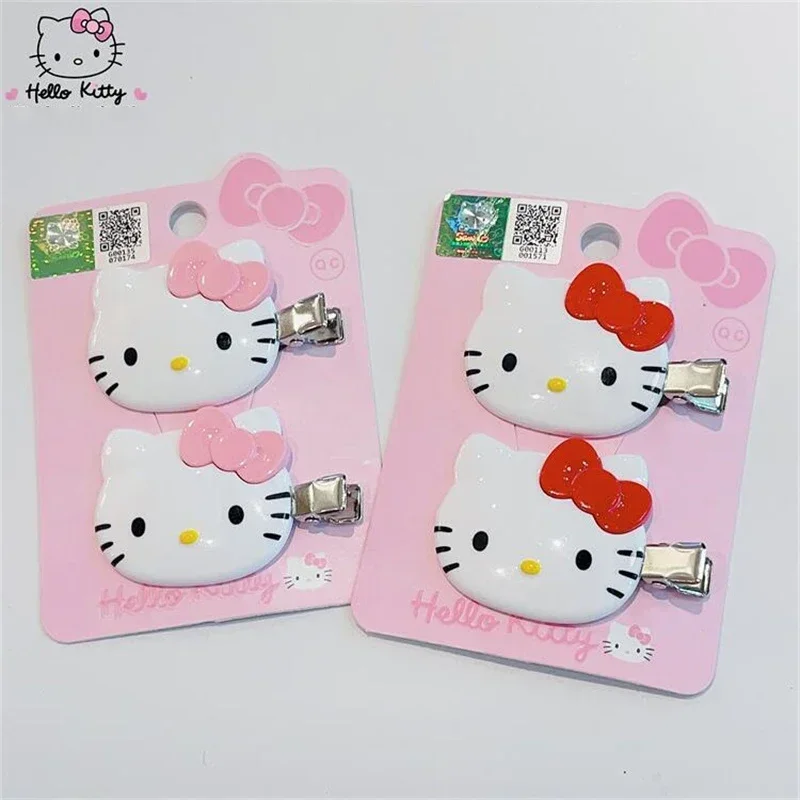 Kawaii Sanrio Hello Kitty épingle à cheveux filles ornements Anime accessoires dessin animé bandeau chouchous cheveux cercle coiffure cheveux cadeaux
