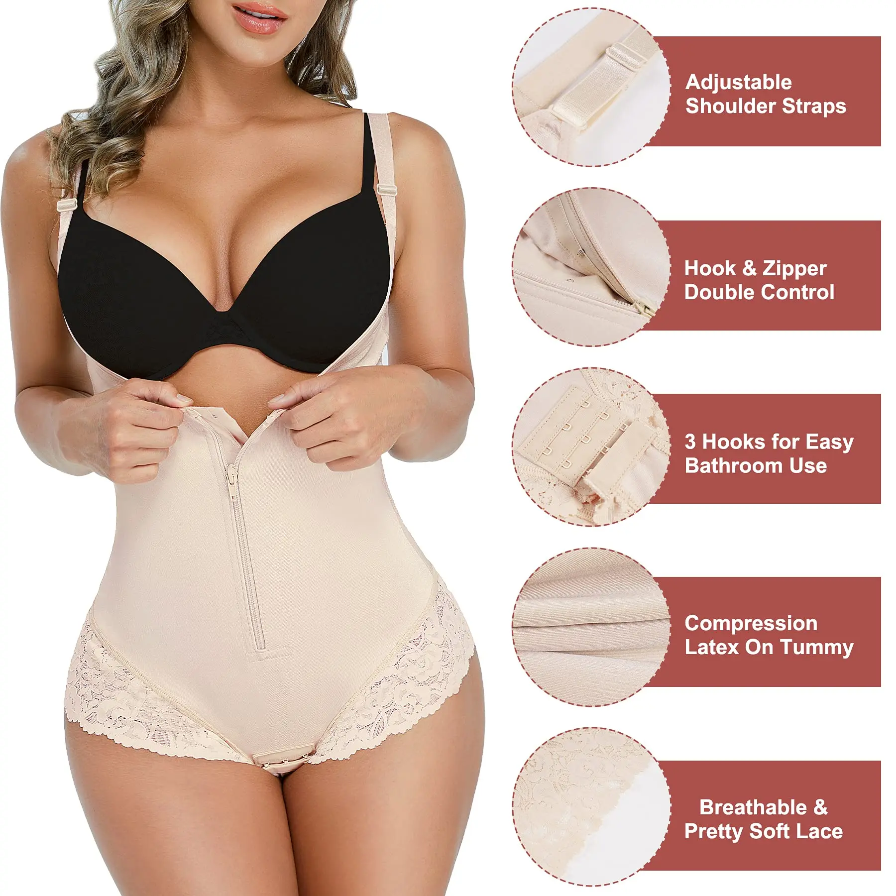 Women Body Shaper Reductive Girdles Underbust Corset Bodysuit Waist Trainer Butt Lifter Colombian Shapewear Tummy Control Fajas