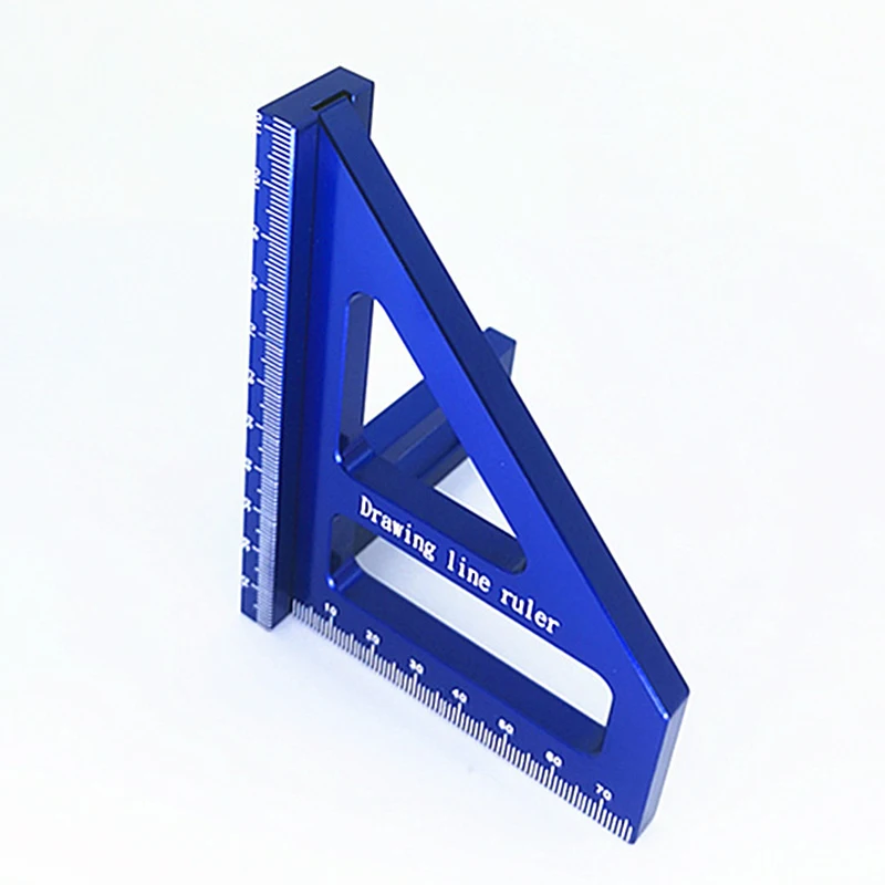 Houtbewerking Vierkante Gradenboog Aluminium Verstek Driehoek Liniaal Hoge Precisie Lay-Out Meetinstrument Voor Ingenieur Timmerman