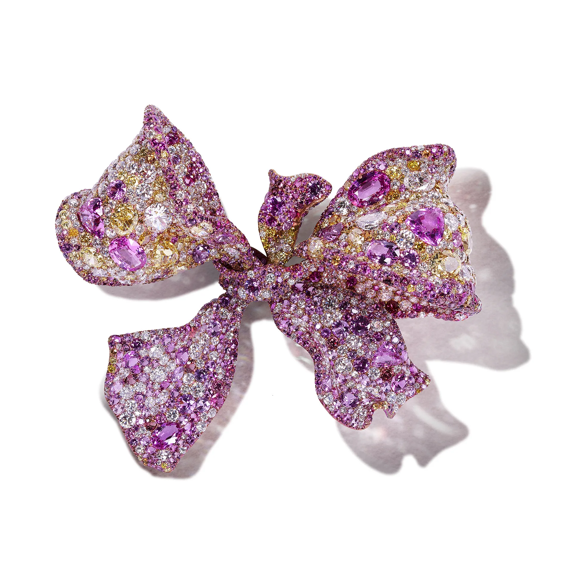 

New S925 silver brooch with high carbon diamond powder, blue gemstone bow, high-end jewelry, girls' brooch, wedding jewelry