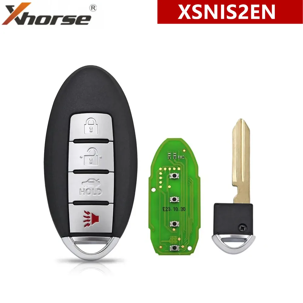 1/3/5PCS Xhorse XSNIS2EN N.I.S Style 4Button VVDI2 MINI Tool Max Pro Universal Smart Key Proximity Function for Nissan Car Keys