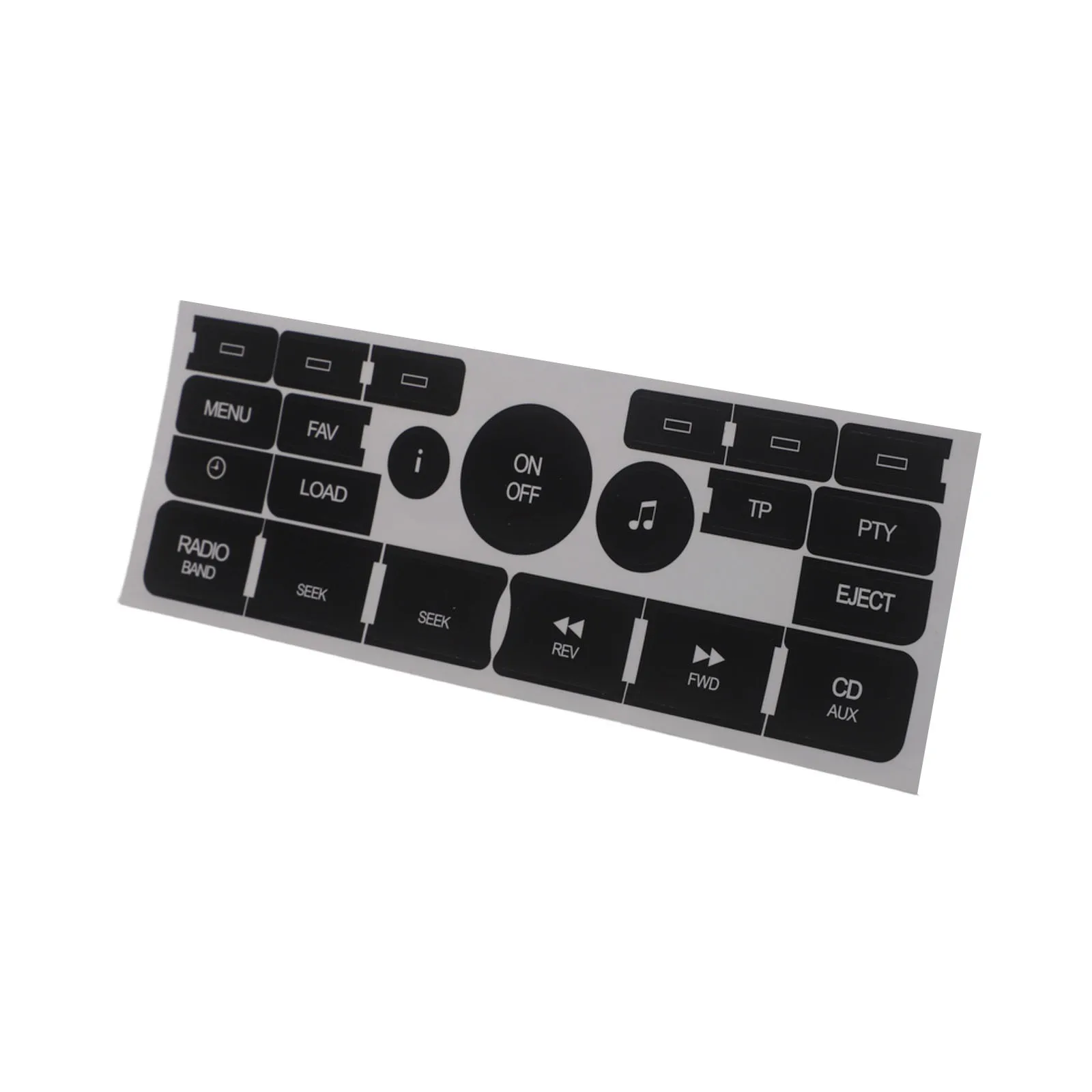 2007-09 Decal Radio Decal Car Interior Repair For Saab Car Accessories Black Decal With White Letters For Saab 9-5