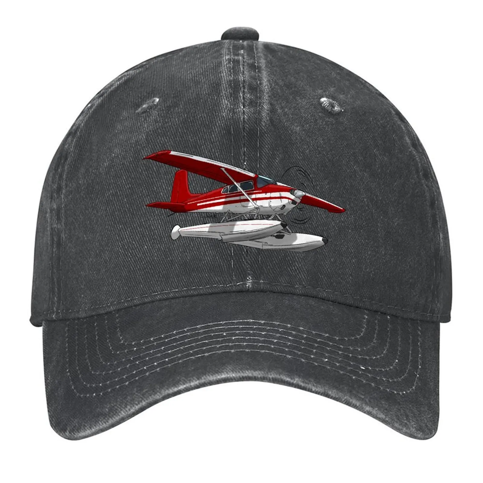 

Red Seaplane Baseball Cap Dropshipping Snap Back Hat luxury woman cap Horse Hat Women's Golf Clothing Men's