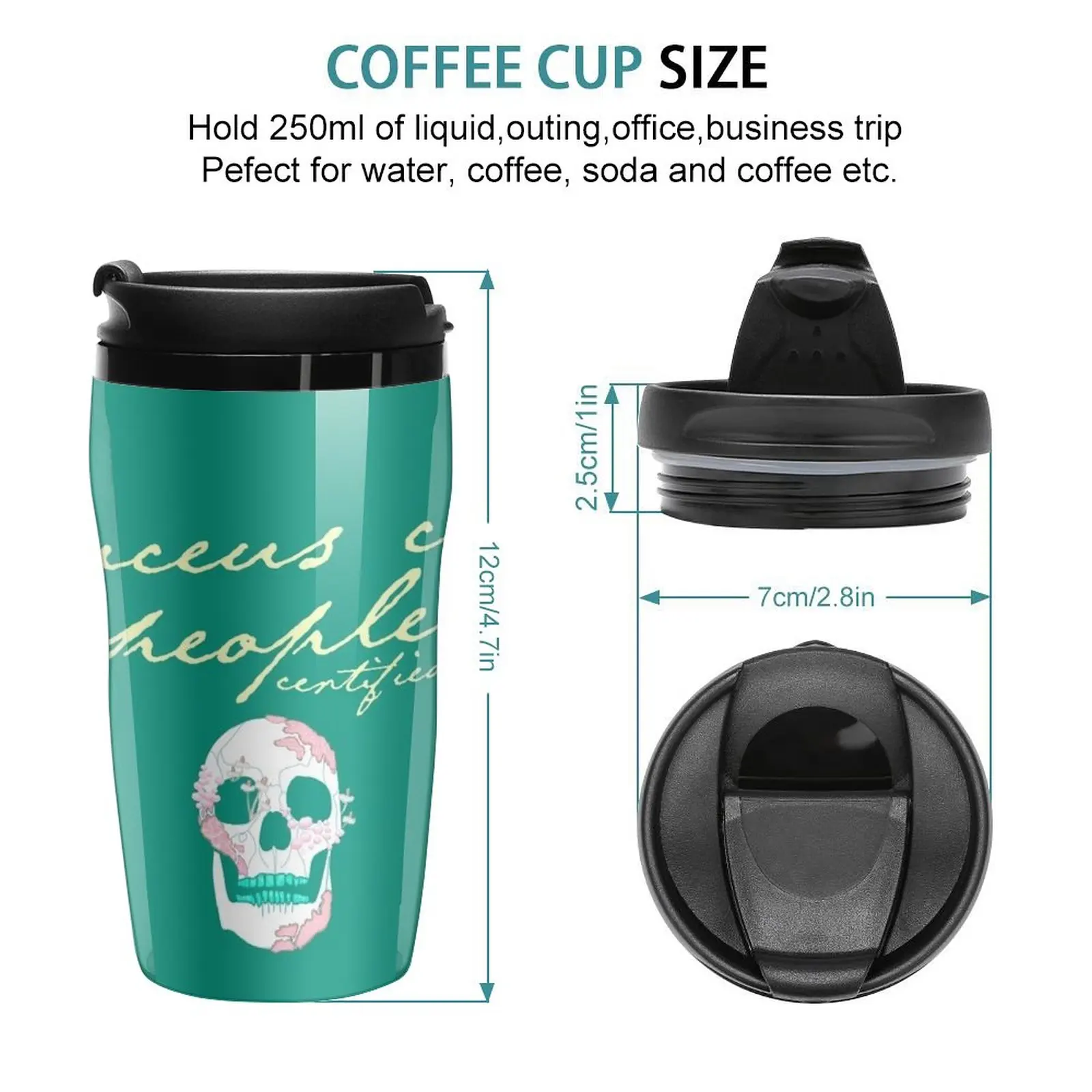 New dead people tea Travel Coffee Mug Coffee Accessories Mate Cup Thermal Coffee Bottle Coffee Glass Cup