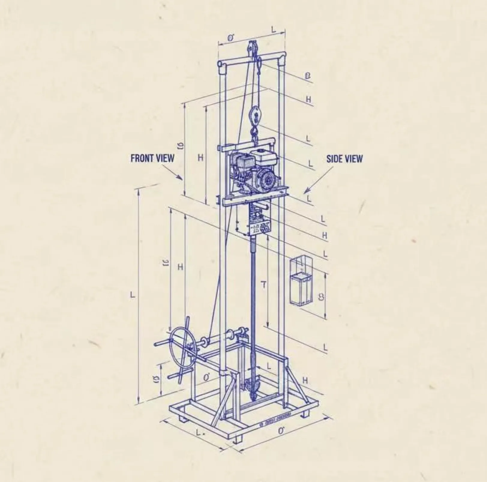 

Customized Water Well Drilling Rig with Engine Pump 80m Fold Mini High-Performance Drilling Equipment