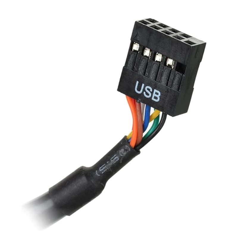 USB3.0 19/20 Pin a USB2.0 9Pin macho placa base Cable carcasa convertidor Envío Directo