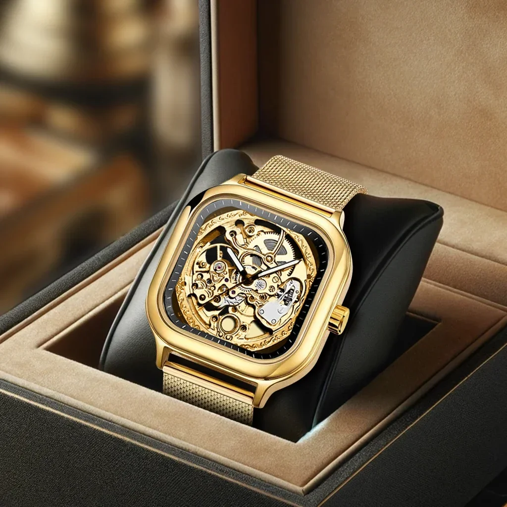 

New men's watch with business style, high-end niche, classic personality, mature and handsome, luminous mechanical watch