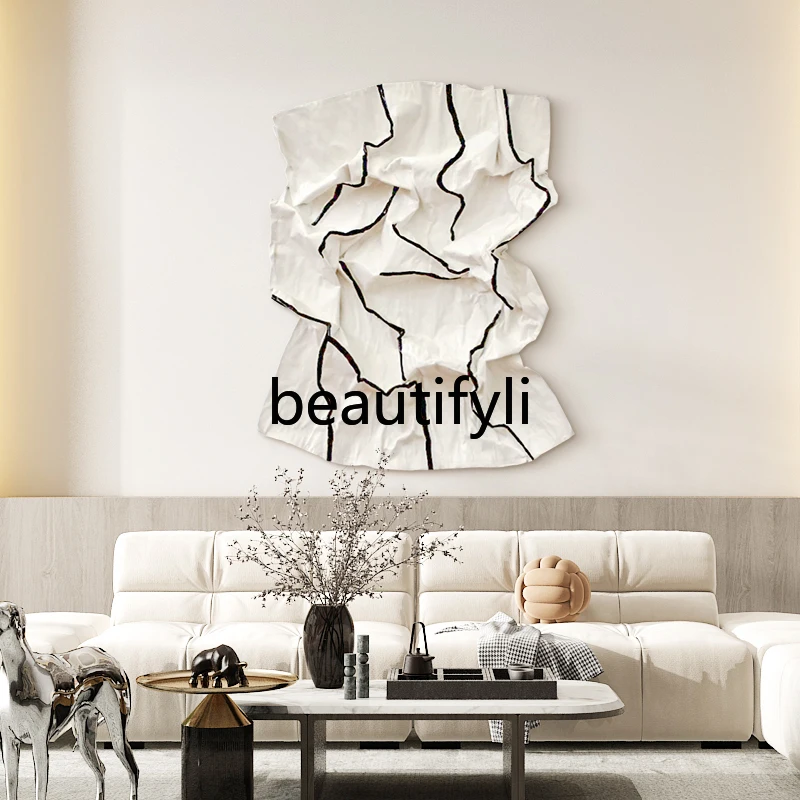 

Living Room Oil Painting Pure Hand-painted Entrance Abstract Hanging Painting Modern Minimalist Style
