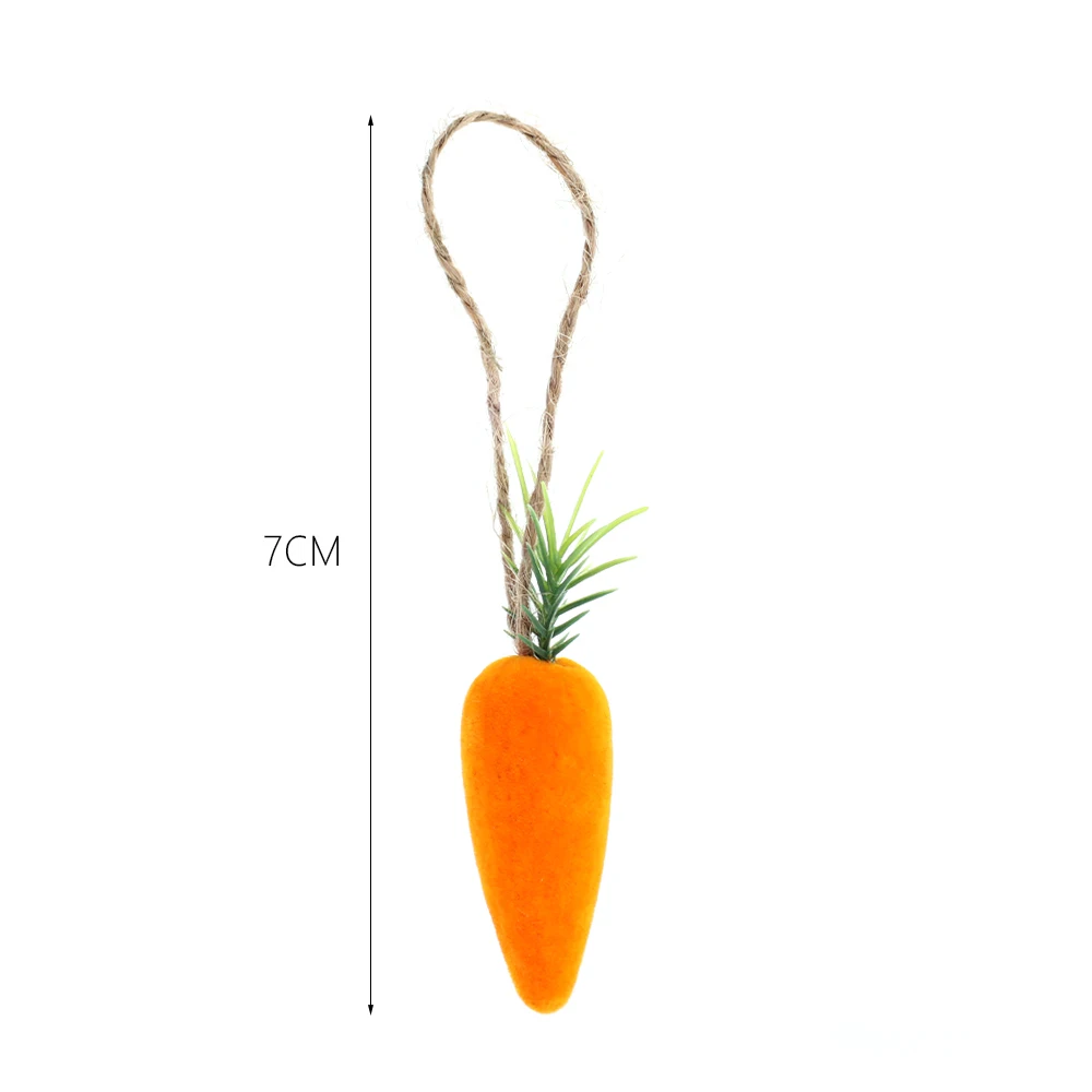 Lots Easter Carrot Pendant Easter Home DIY Tree Hanging Artificial Foam Carrot Party Ornaments Supplies Kids Toys Festival Decor