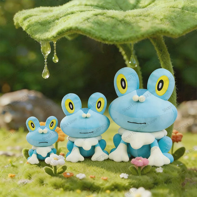 Boneca de Pelúcia Kawaii Froakie ‌   Brinquedo de Pelúcia Estiloso para Crianças, Presente de Aniversário para Adultos, Sapo de Pelúcia Fofo, Boneco de Pelúcia Pokémon