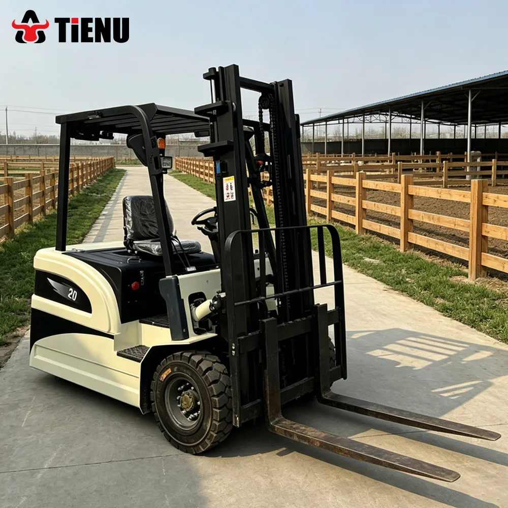 High Quality Electric Forklifts With Non Slip Solid Tires Suitable For Stacking Operations And Warehouse Forklifts