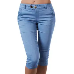 Pantaloni a matita da donna da donna 2023 pantaloni da donna estivi Capris tinta unita pantaloni elasticizzati Slim aderenti estivi Streetwear