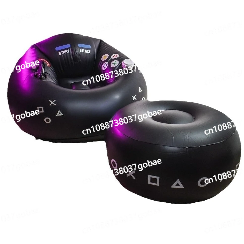 Game Chair with Cup Holder and Side Pouch Game Player Inflatable Furniture Inflatable Sofa