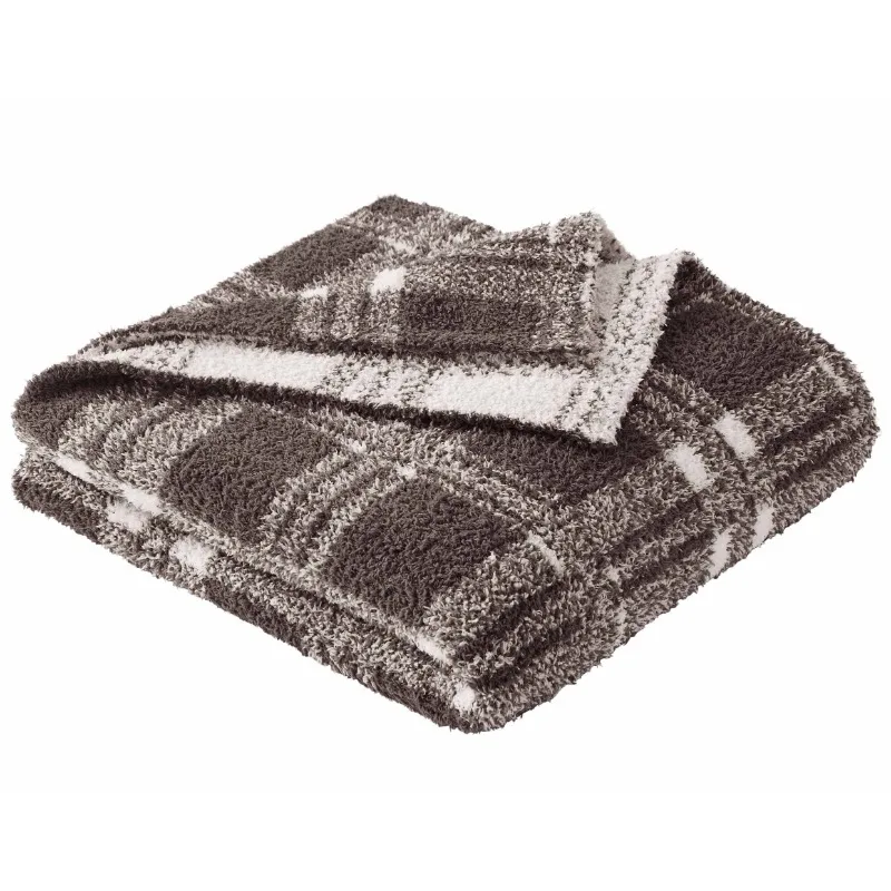 

NEW Plaid Cozy Knit Throw, 50" x 72"