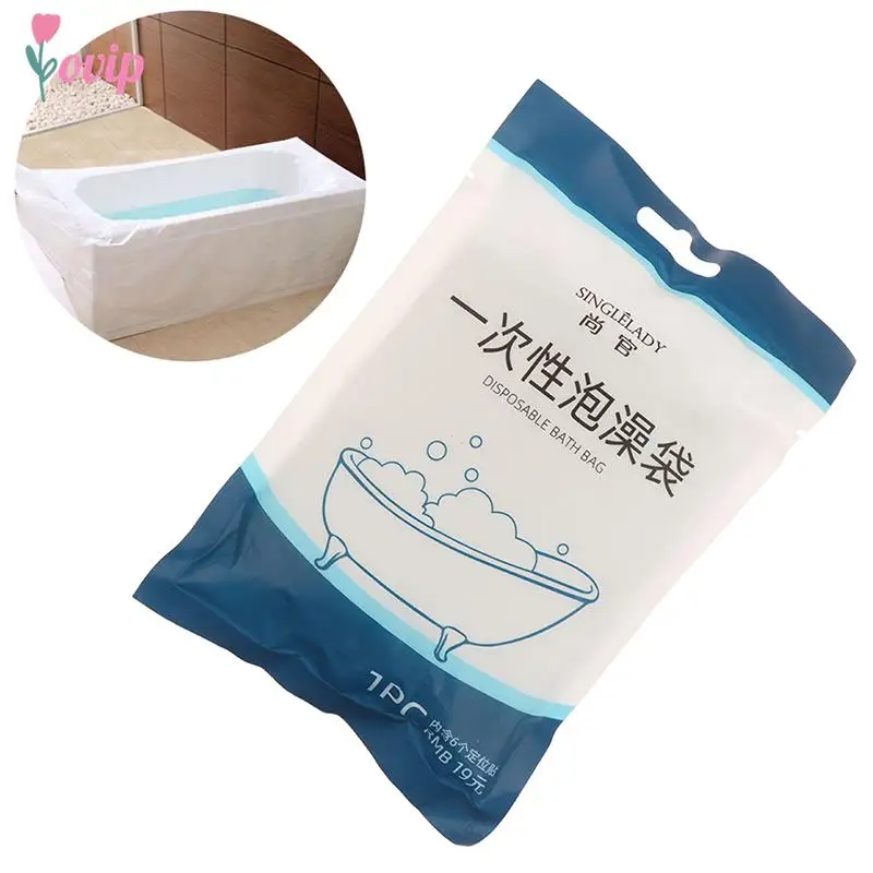 Travel Portable Disposable Bathtub Cover Bag Tub Film Family Hotel Health Clean Bath Home Decor Salon Household Bags 90x 47in