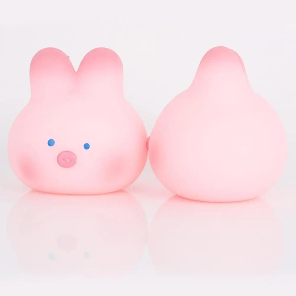 Jouet mignon overet lapin rose, animal confortable, Squishes de décompression, jouets de dessin animé, J8Z4