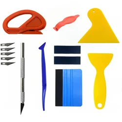 Hot Car Tinting Kit Vinyl Wrap Tools Window Film Squeegee Scraper Vinyl Cutter Knife Vehicle Styling Accessories Vinyl Spatula