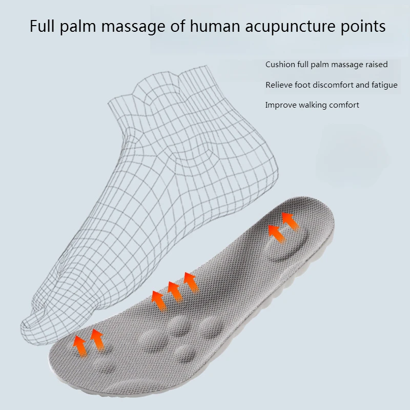 1Pair 4D Soft Plantar Fasciitis Insole Arch Support Orthopedic Inserts Shoes Insoles for Feet Sports Shock Absorption Shoe Pads image 5