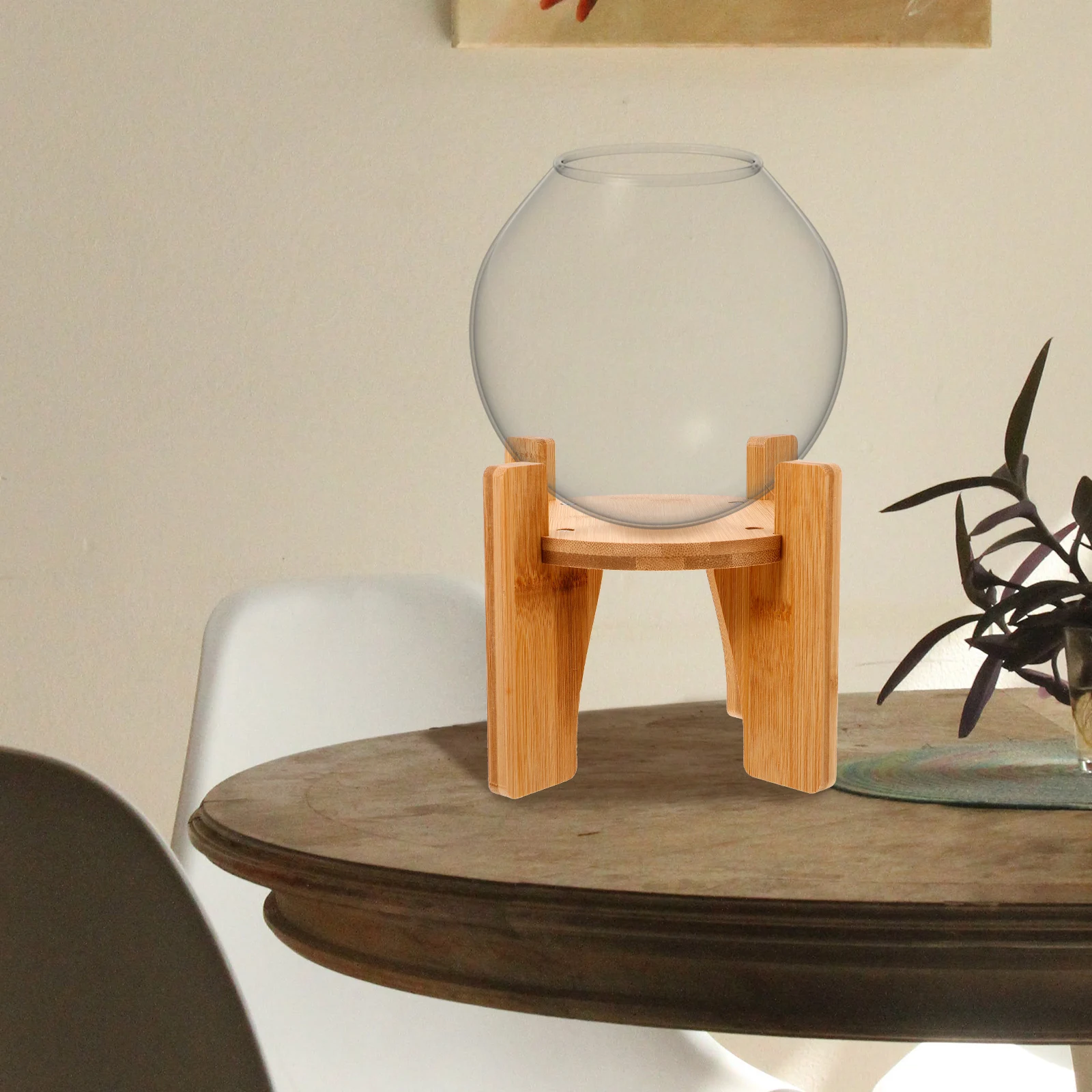 

Base Round For Drink Dispenser Fish Tank Vase Display Craft Decoration Bamboo Display Dispenser Stand Fish Tank Stand