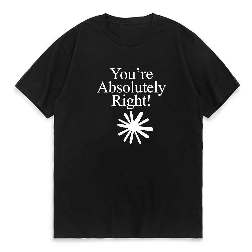 Claude AI Coder Programmer Joke Funny Artwork T-Shirt Summer Cotton Fabric Men and Women Fashion T-Shirt High-quality Streetwear