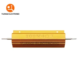 100W RX24 Aluminum Power Metal Shell Case Wirewound Resistor 0.01 ~ 100K 0.1 0.5 1 2 4 6 8 10 20 100 150 200 300 500 1K 10K ohm