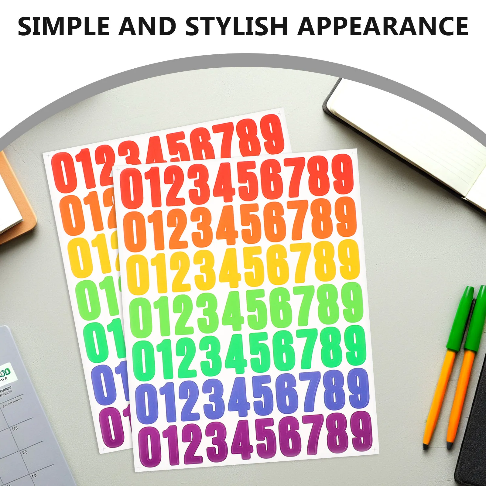 

16 листов мини-наклеек с цифрами, разноцветные, 1 дюйм, водонепроницаемые, самоклеящиеся этикетки для DIY-журналов, скрапбуков, календарей, тайм-менеджмента