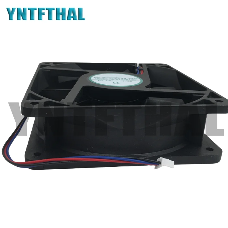 DFB123812H พัดลมระบายอากาศขนาดใหญ่3สายไฟฟ้ากระแสตรง12V 7.2W 12038 0.6A 12cm 120*120*38mm