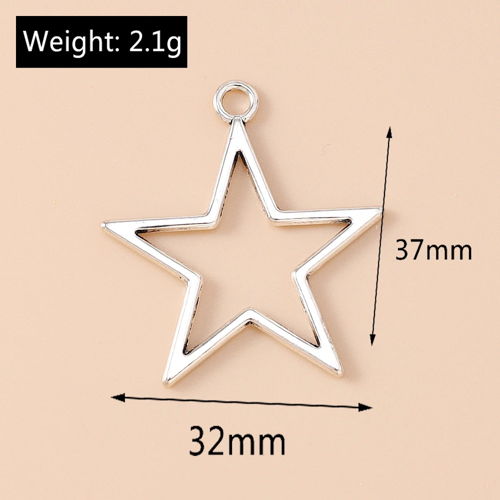 Leslie 10 Stück Gold-Silberfarbene Metall-Anhänger mit griechischen Sonnen- und Mondmotiven, Legierungs-Charms für DIY-Schmuckherstellung, Halsketten, Armbänder, handgemachtes Kunsthandwerk – Detail 17
