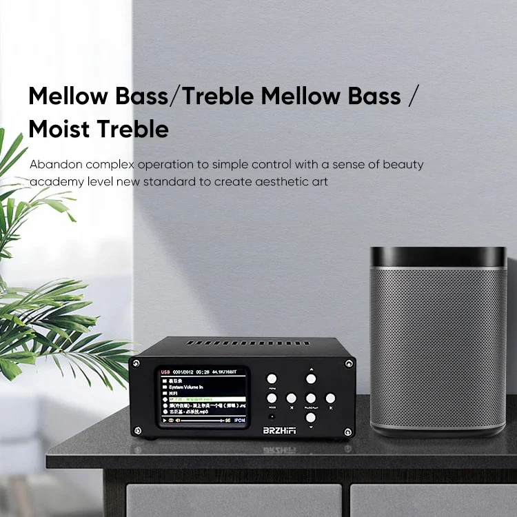 BRZHIFI Remote Control Dual Core ES9038Q2M COAX RCA XLR USB DSD DAC Lossless Audio Hifi Digital CD Player