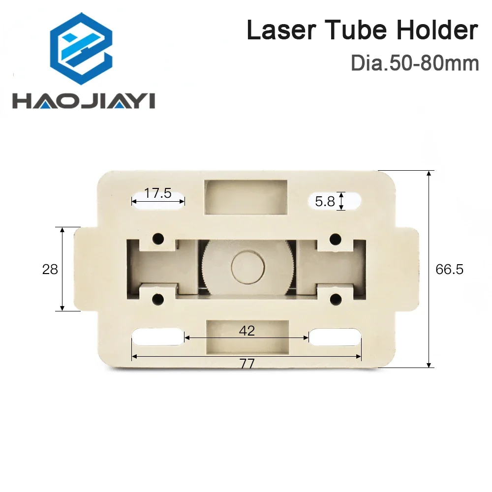 Dia. 50-80mm Co2 Laser Tube Holder Support Mount Flexible Plastic for 50-180W Co2 Laser Engraving and Cutting Machine